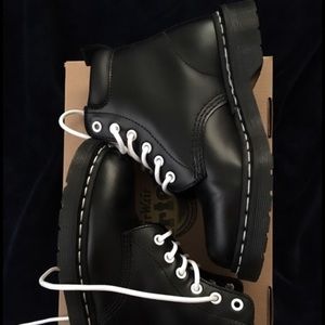 Dr. Martens matte black combat boots